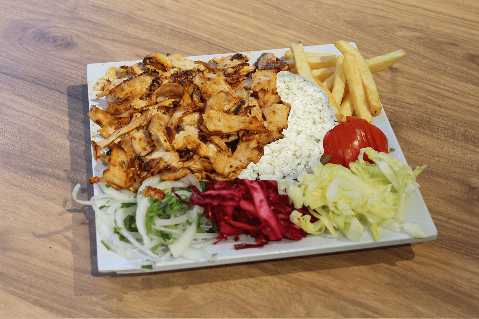 Pilav Üstü Porsiyon Tavuk Döner